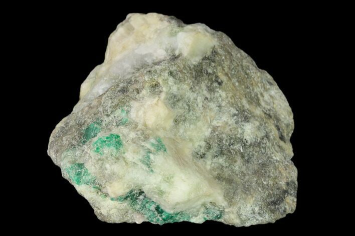 Beryl (Var Emerald) in Calcite - Khaltoru Mine, Pakistan #138919